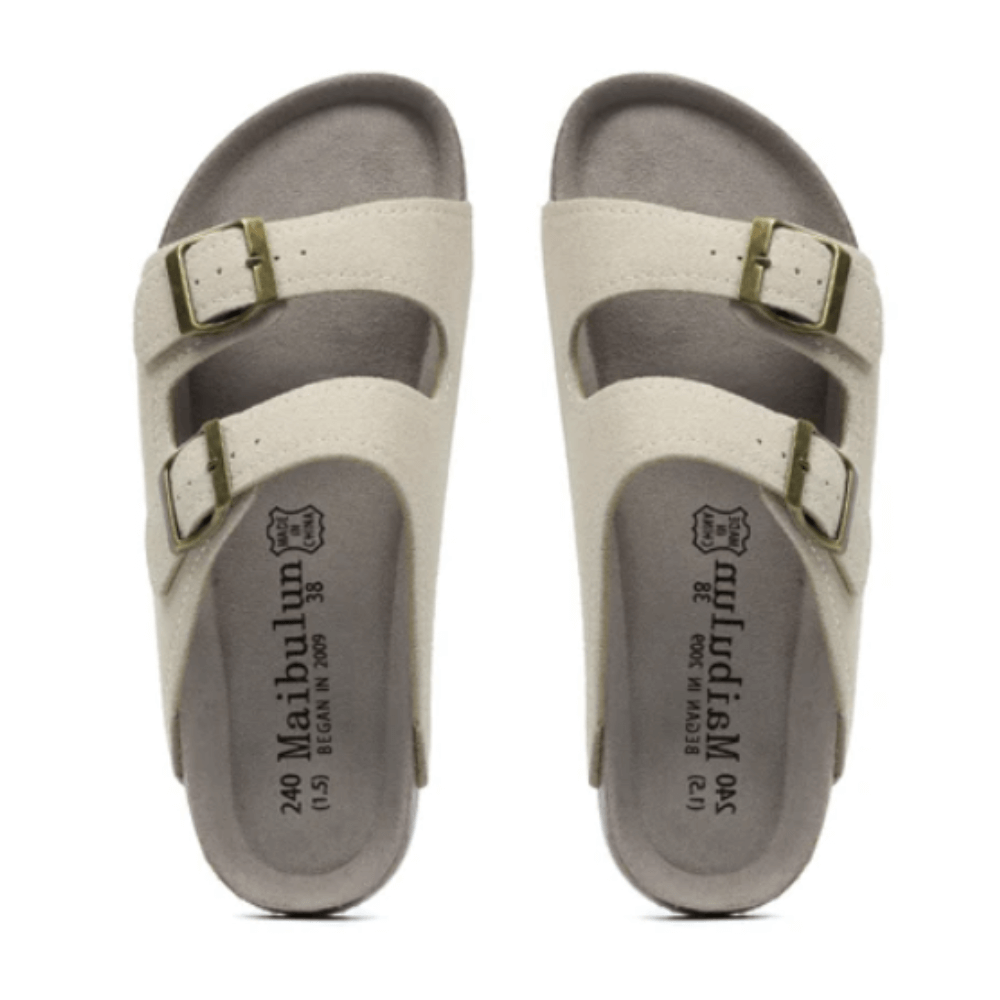 Impetto Maibulun Suede Sandal - Cream