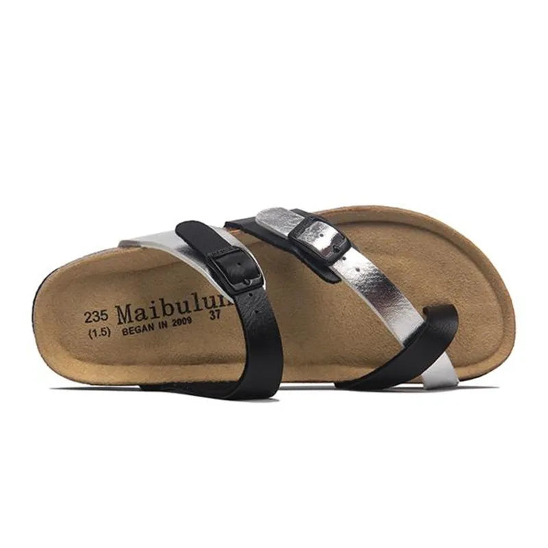 Milari Sandal – Black & Silver