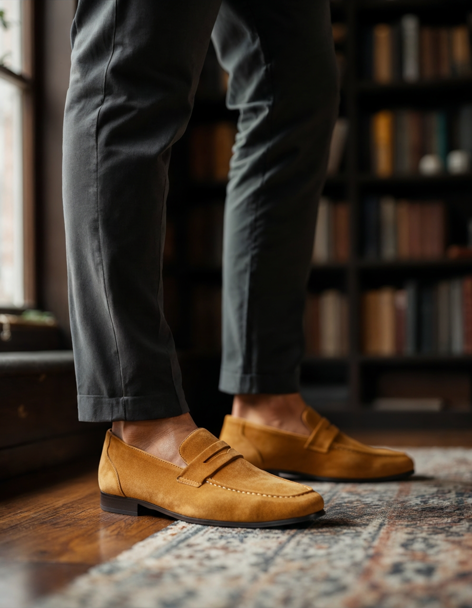 Impetto Suede Penny Loafers