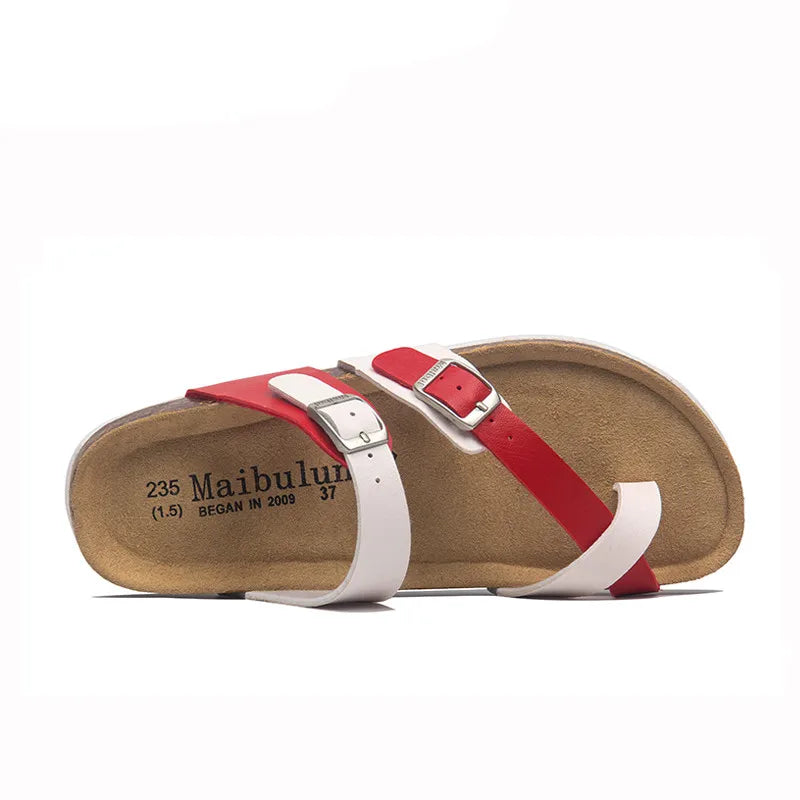 Milari Sandal – White & Red